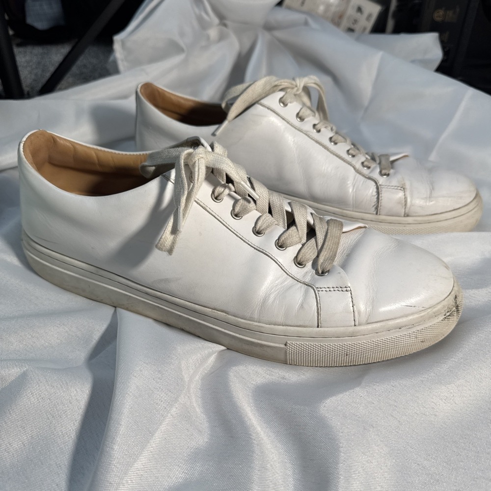 Thursday Boot Co. White Leather Everyday Sneakers Premier Low Top Men Size 13